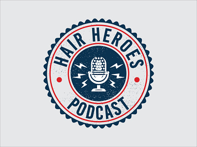 Circle podcast logo icon design Vector illustration podcast