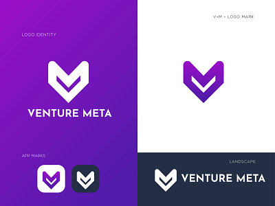V + M Professional Logo Design Vector Illustration