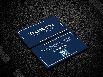 Thank you for choosing us business card design