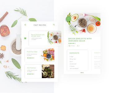 Daily Ui Challenge #040 - Recipe challenge dailyui interface recipe ui ux web design