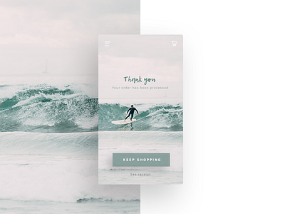 Daily Ui Challenge #077 - Thank You challenge dailyui interface thank you ui ux web design