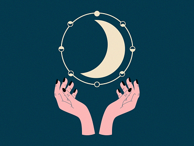 Lunar Magik art design esoteric illustration lua luna moon mystic vector