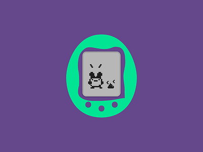 Tamagochi art colors design fun game icon illustration nostalgia tamagochi vector