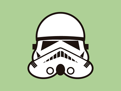 Stormtrooper Minimalist art character colors design flat icon illustration star stormtrooper vector wars