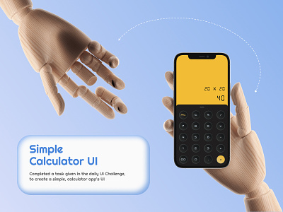 Daily UI Challenge #4 Calculator App design illustration ui vector