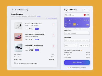 eCommerce Checkout Page design ui