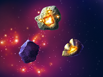 Meteorites meteorites nebula rock space stars
