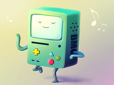 Beemo - "Adventure Time" fan art - with .psd-file