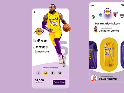 LeBron James LA Lakers Jersey by Mista Matt Design on Dribbble