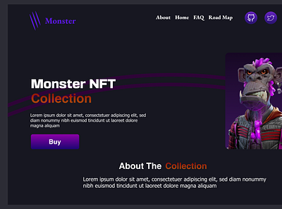 Monster Nft Hero Section