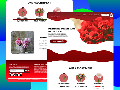 (NON-Excisting) Flower Webshop design