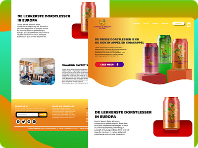 IMPROVED (Non-existing) Soda Brand Web Design adobephotoshop branding design dutchdesigners graphic design illustration madurographics vector webdesign