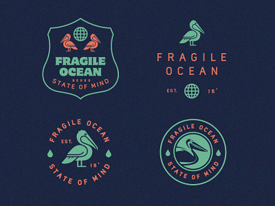 Pelican Badge Concepts apparel badge beach icon illustrator pelican vector