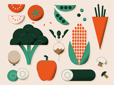 Vegetable abstract adobe design flat food food illustration grain graphic design healthy healthy living illustration illustrator minimalistic pattern recipe texture vectorillustration vegan vegetable