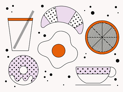 Breakfast abstract adobe design graphic design illustration vector vectorillustration