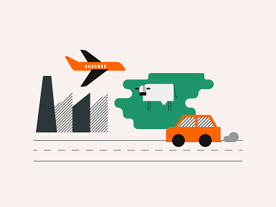 Anthropogen emissions abstract adobe design graphic design illustration vectorillustration