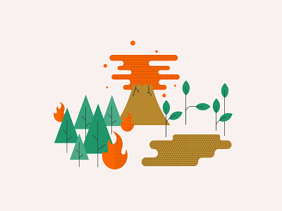 Emissions from nature abstract adobe design graphic design illustration vectorillustration