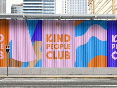 Kind people club – visual identity abstract adobe campaign design graphic design illustration print collateral vectorillustration visual campaign visual identity