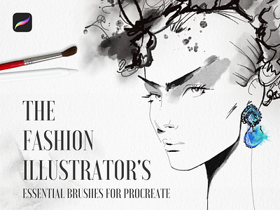 The Fashion Illustrator's Essential Procreate Brushes art design drawing fashion illustration procreate