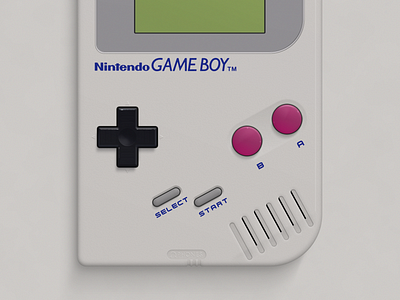 Nintendo Game Boy illustration photoshop vector