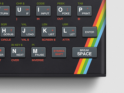 Sinclair ZX Spectrum by Daniel Bruce on Dribbble