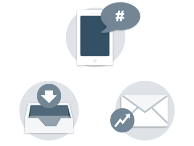 Greyscale Deliverability Icons deliverability email iconography