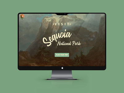 Daily UI #3 - Landing Page for Sequoia National Park ui ui design user experience user interface ux ux design uxui visual design web website