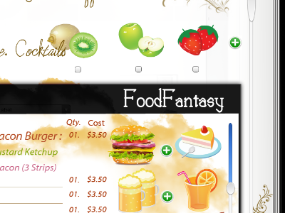 FoodFantasy app apple art brown button choco chocolate food golden graphicdesign graphics icon icons illustration interface ipad ui vector vectors web webdesign