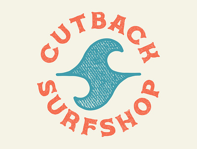 Cutback Surfshop Logo branding design graphic design icon illustration logo