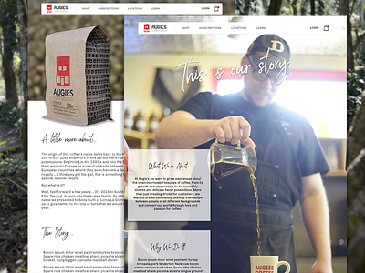 Coffee and E-Commerce: Artisan Coffee meets Artisan web agency landing app landing page artisan coffee dribbble best shot e commerce illustration landing page shopify template