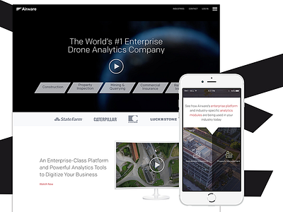 Airware - Drone Software Company Website Design