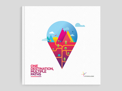 Book cover illustration bangalore book corporate annual report cover illustration india layout location mountain shylesh
