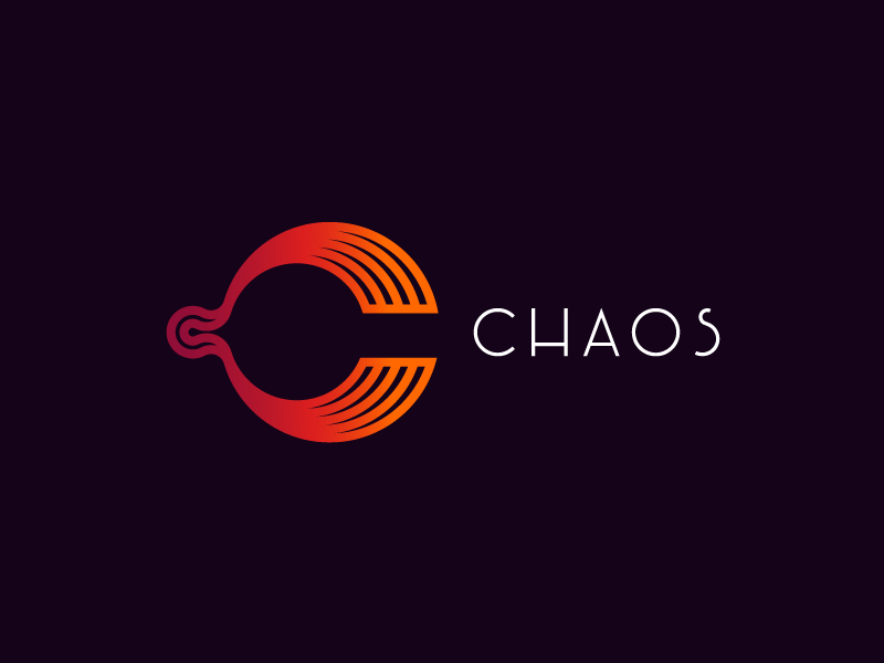 Chaos bangalore brand identity butterfly effect c logo mark chaos gradient indian logo shylesh