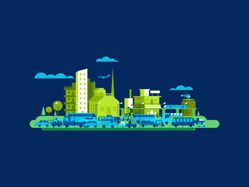 City Traffic by Deligion on Dribbble