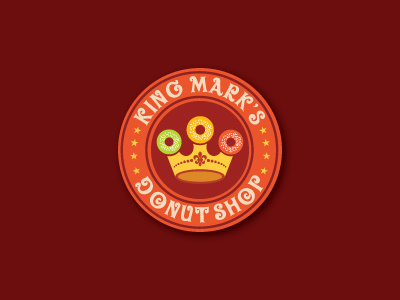 King Mark S Donut Shop bangalore brand identity brand rasa donuts shop food logos india logo design shylesh