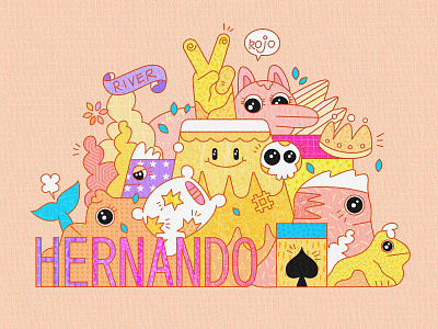 HERNANDO character doodle illustration illustrator