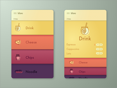 Menu app drink menu