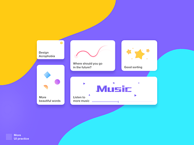 UI practice affinity designer ipad pro line music star ui