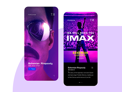 Bohemian Rhapsody foreshow imax movie movie app
