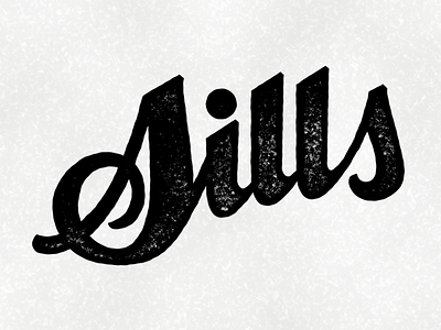 Sills Hand Type Logo