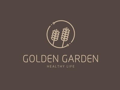 Golden Garden brand branding design fashion graphic graphic design identity illustration logo logo a day logo design restaurant vector vi