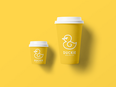 Cup Duckie branding cup design fashion graphic design identity illustration logo logo a day logo design package vector