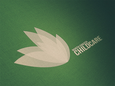 North Dakota Childcare child childcare clean cream flower green logo mockup modern sleek stylish