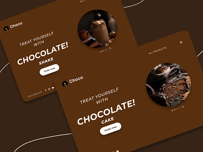 CHOCO- Treat yourself with CHOCOLATE design designer landing landingpage page ui ux web website websitedesign