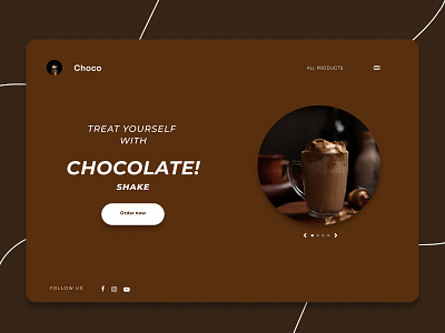 Choco-Chocolate Milkshake | Landing page