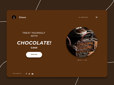 Choco-Chocolate Cake | Landing Page