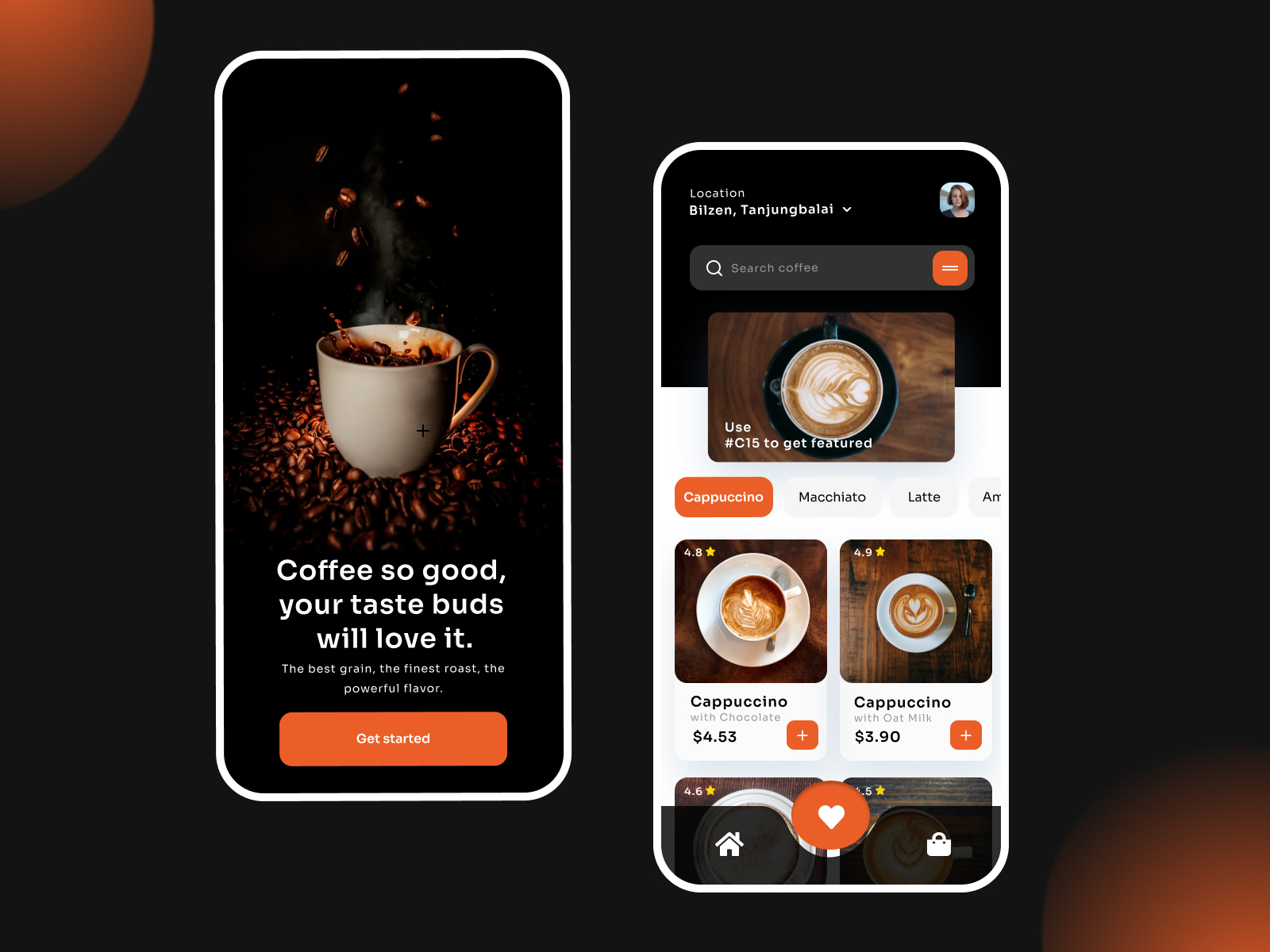 COFFEE | APP DESIGN by Nidhi Acharya on Dribbble