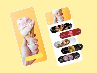 Ice Cream | App Design app appdesign design designer ui ux