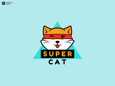Super Cat Logo animation graphic design logo