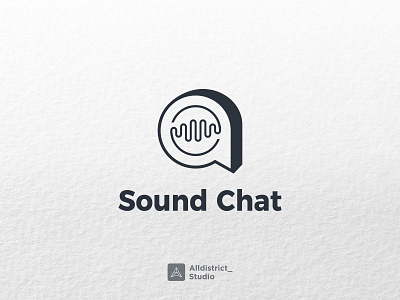 Sound Chat Logo branding graphic design logo